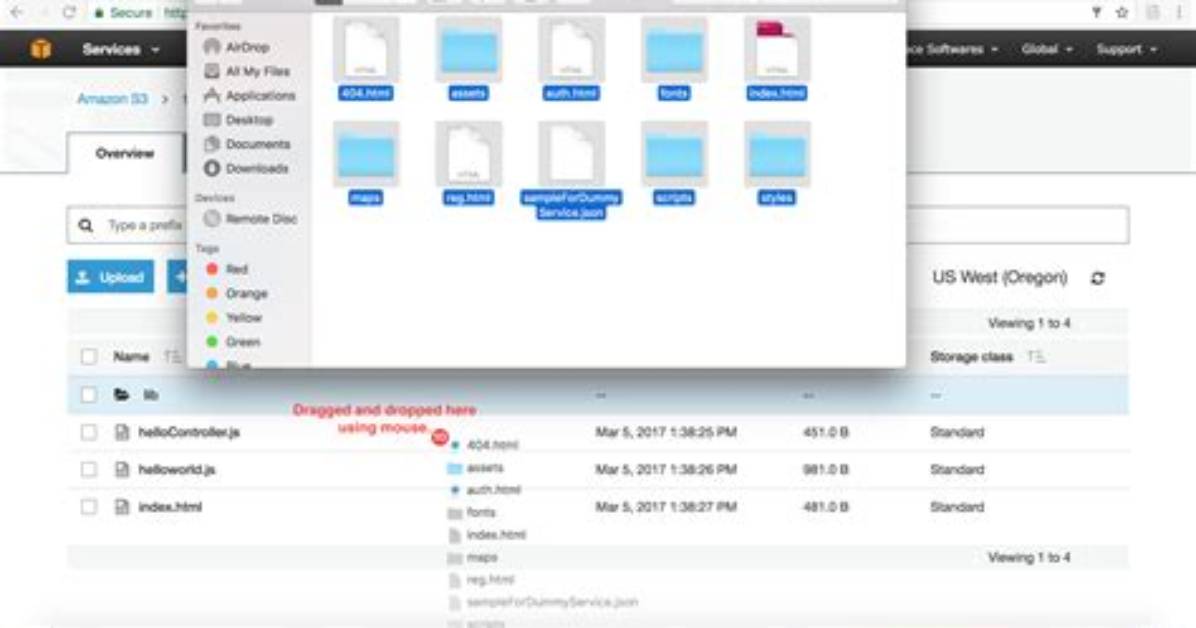 Upload Folder with Subfolders Using S3 and the Aws Console