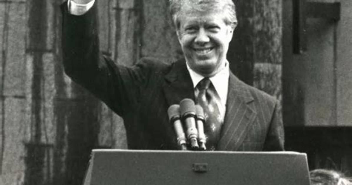 Us President Jimmy Carter Visits Newcastle in 1977 and Becomes an Adopted Geordie