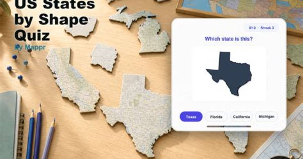 Us States - by Shape Quiz