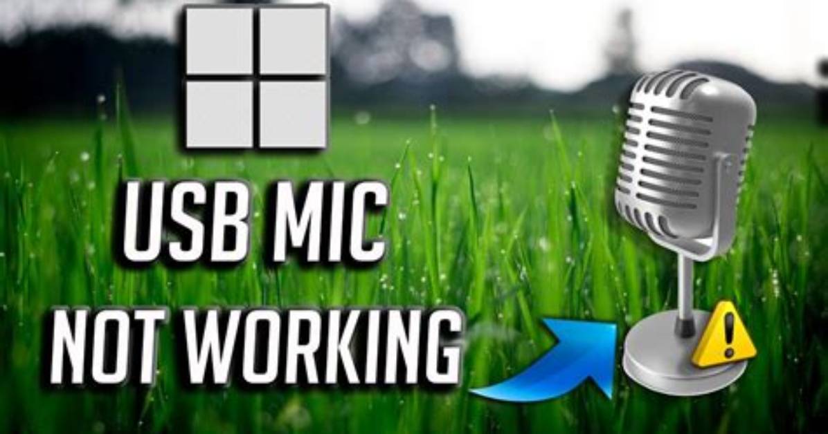 Usb Webcam Microphone Not Working
