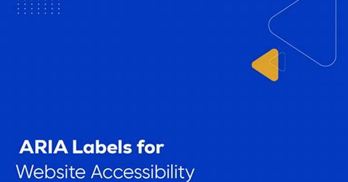 Use Aria-Label on a Span