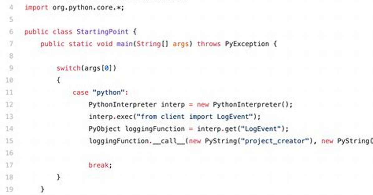 Use Pythoninterpreter with Jython in Java Code