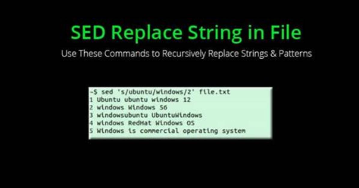 Use Sed to Replace a Specific String with Slashes