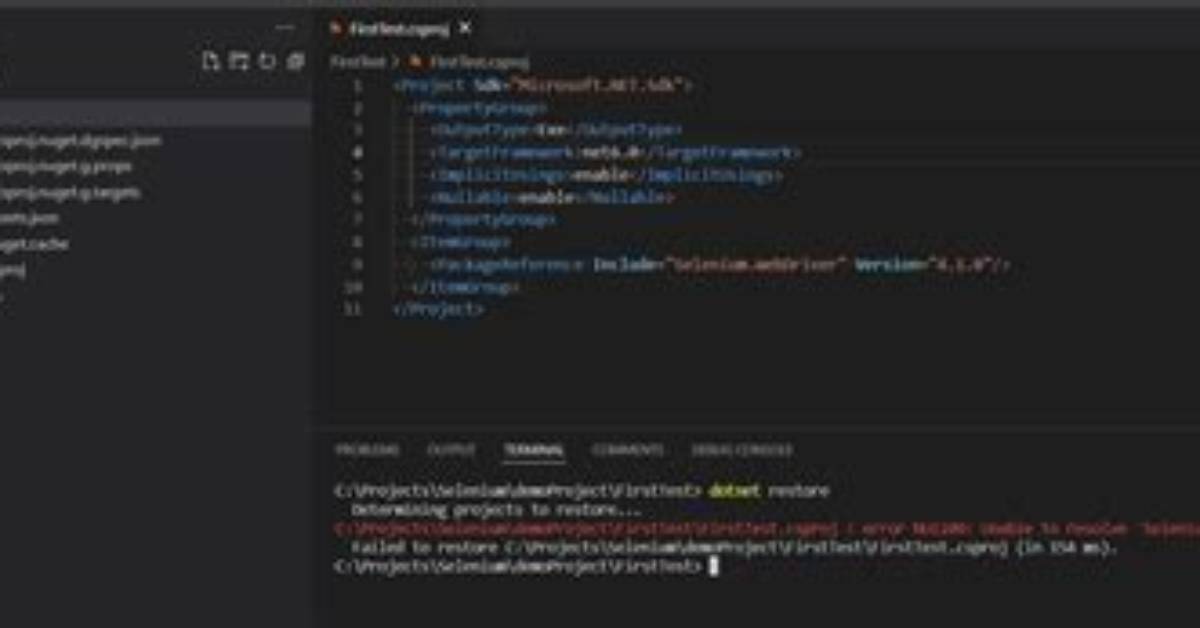 Use Selenium with C