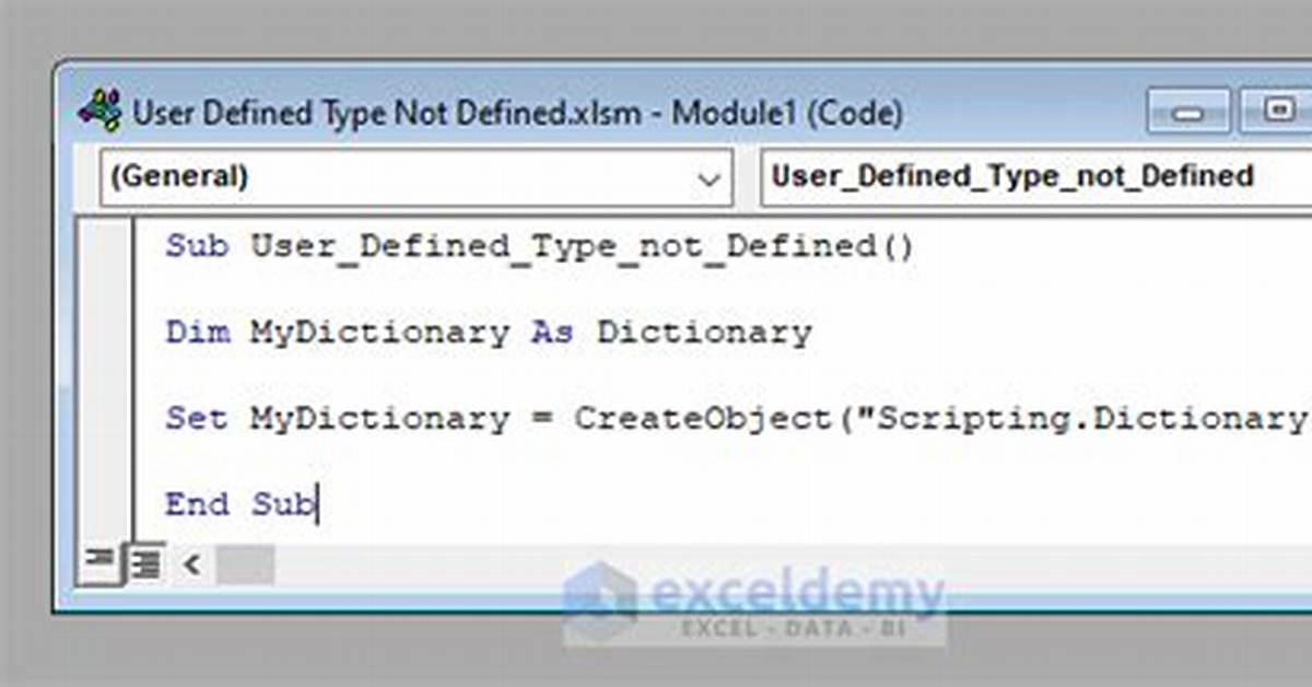 User Defined Type Not Defined- Controlling Word from Excel