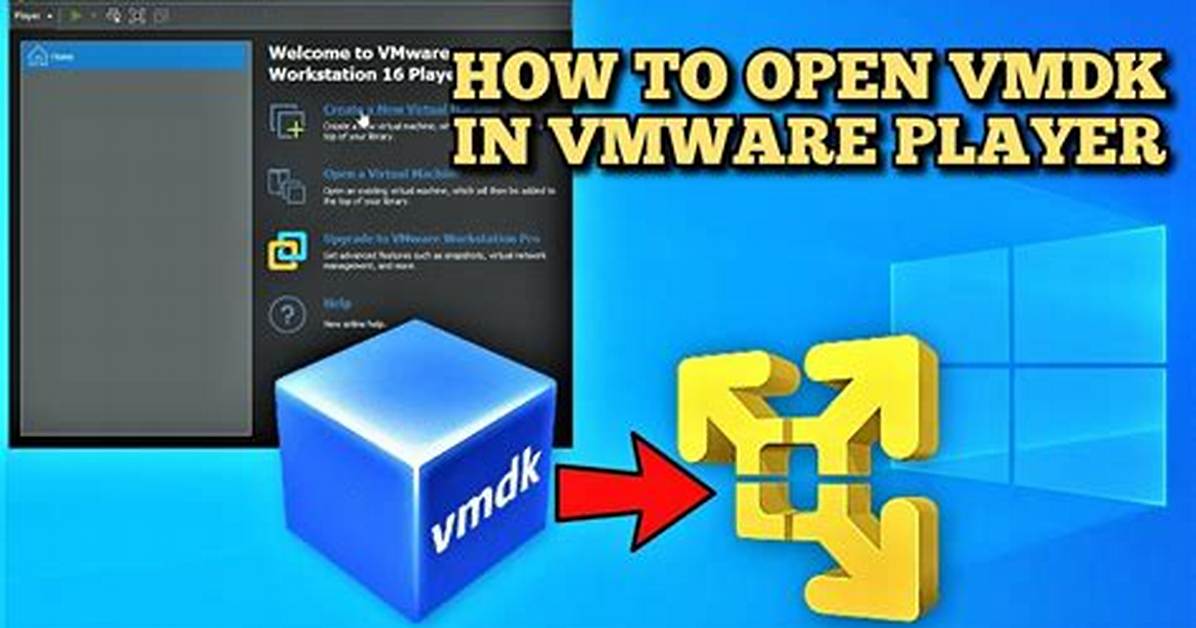 Using A. Vmdk File in Vmware Player 5.0.1