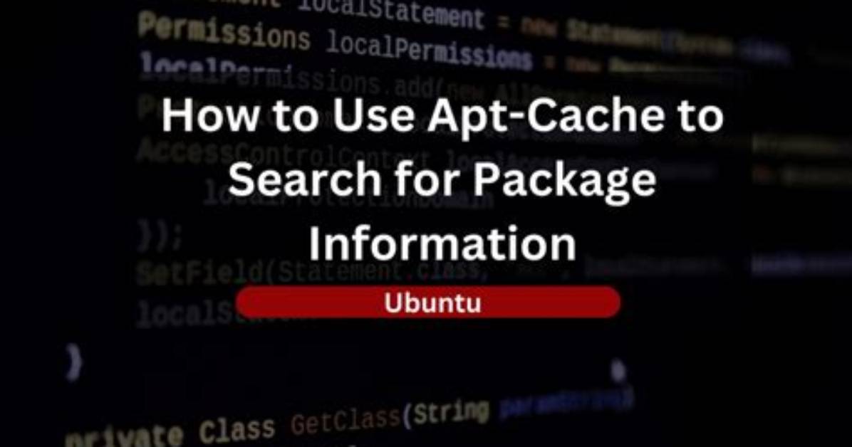 Using Apt-Cache Search
