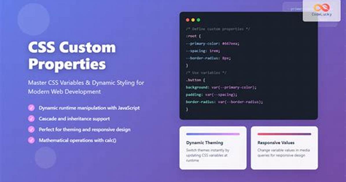 Using Css Custom Properties Variables Not Working