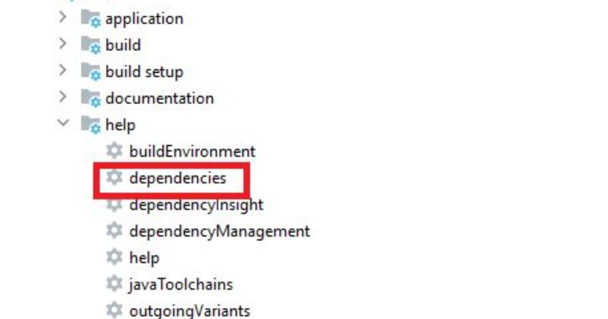 Using Gradle to Find Dependency Tree