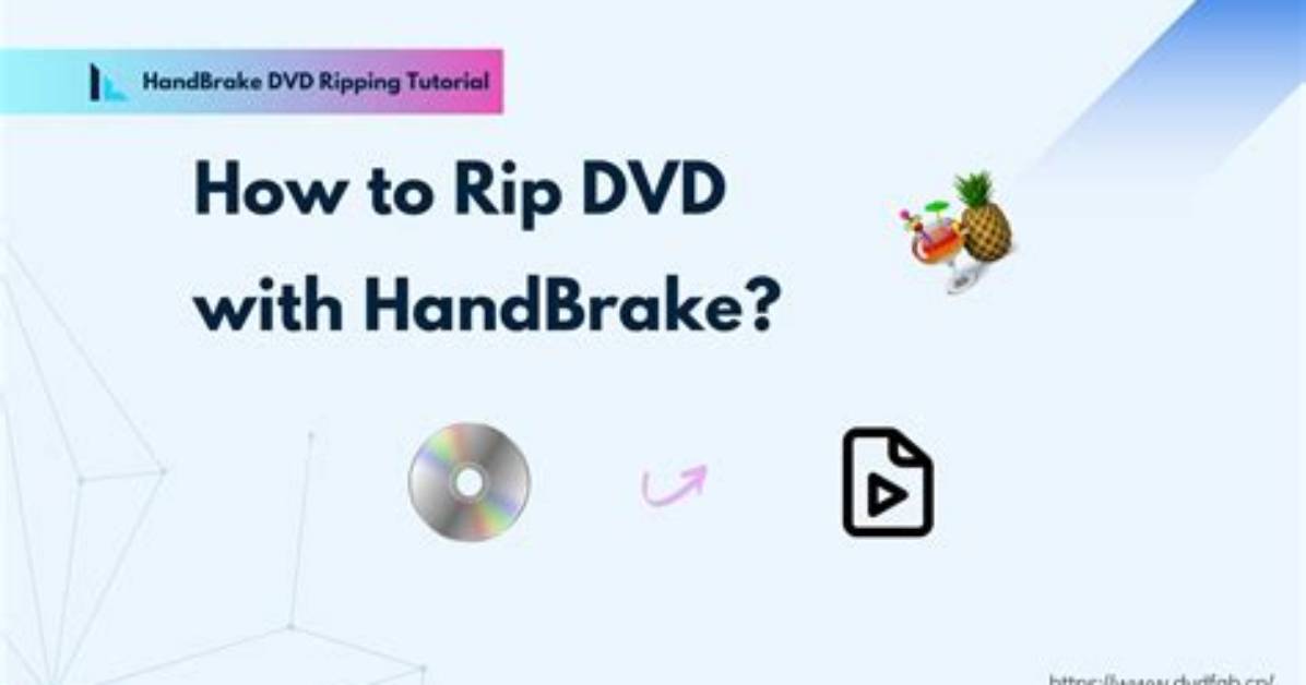 Using Handbrake to Create a Dvd