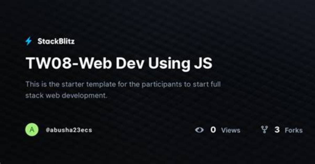 Using Several Js Files in Stackblitz with a Simple Js-Project