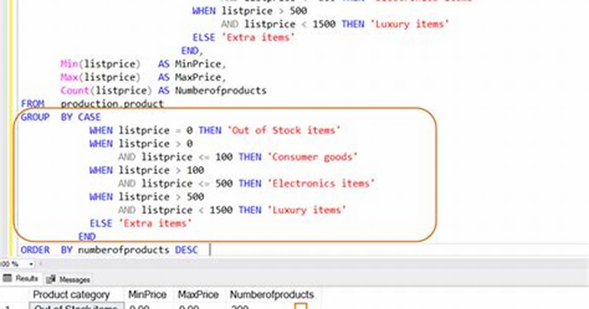 Using Sql Count in a Case Statement
