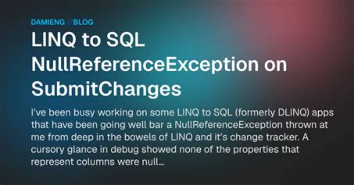 Using Submitchanges to Create a Linq Transaction