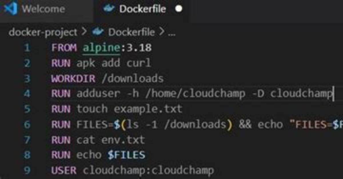 Using the Run Instruction in a Dockerfile with 'Source' Does Not Work