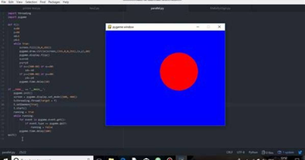 Using Threading in Pygame