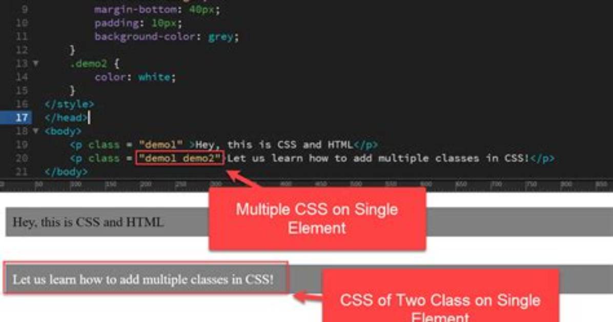 Using Two Css Classes on One Element [Duplicate]
