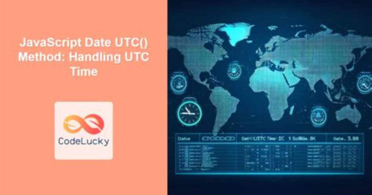 Utc Times in Javascript