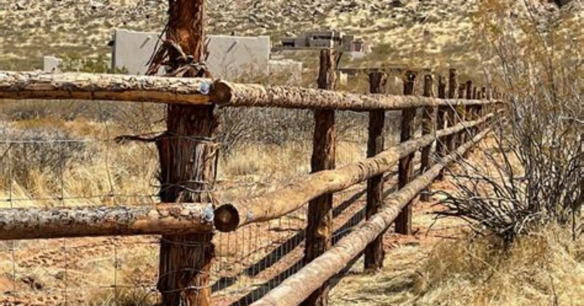 Utility Pole Fence