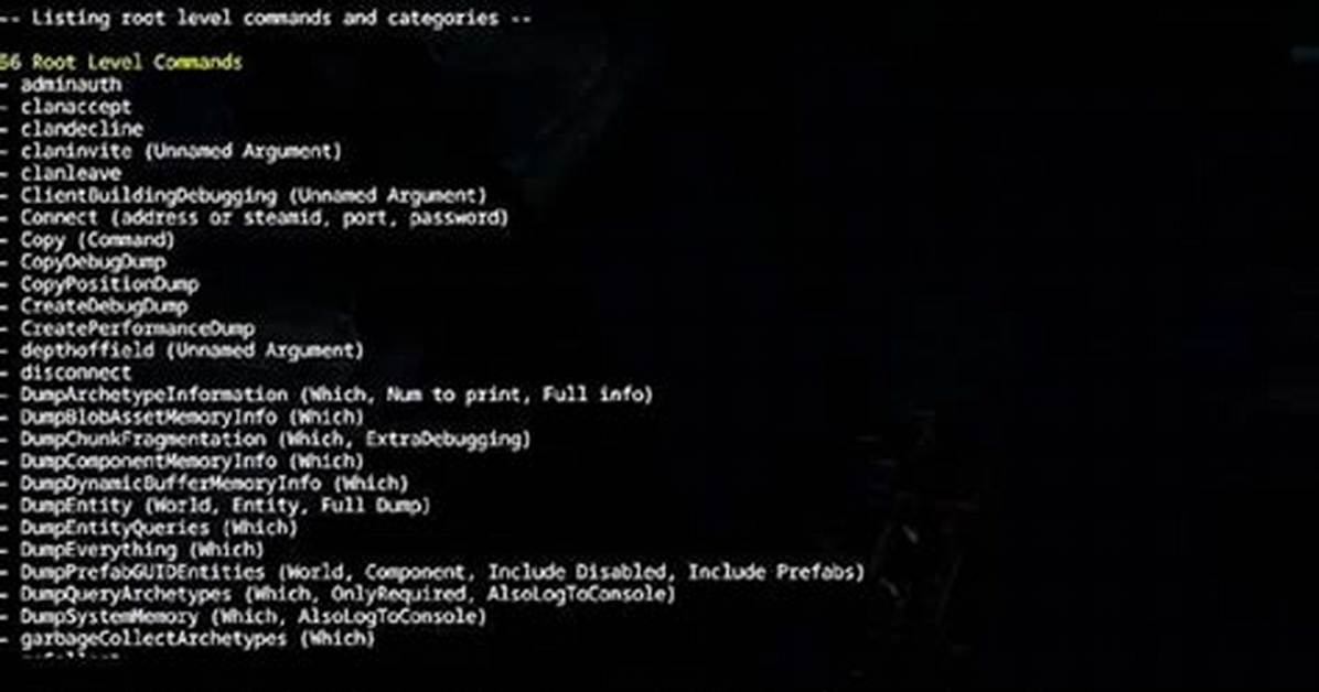 V Rising Admin Commands List - All Console Commands