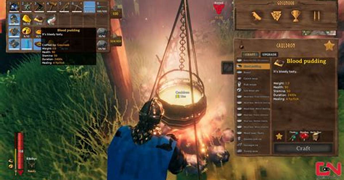 Valheim: How to Make Blood Pudding