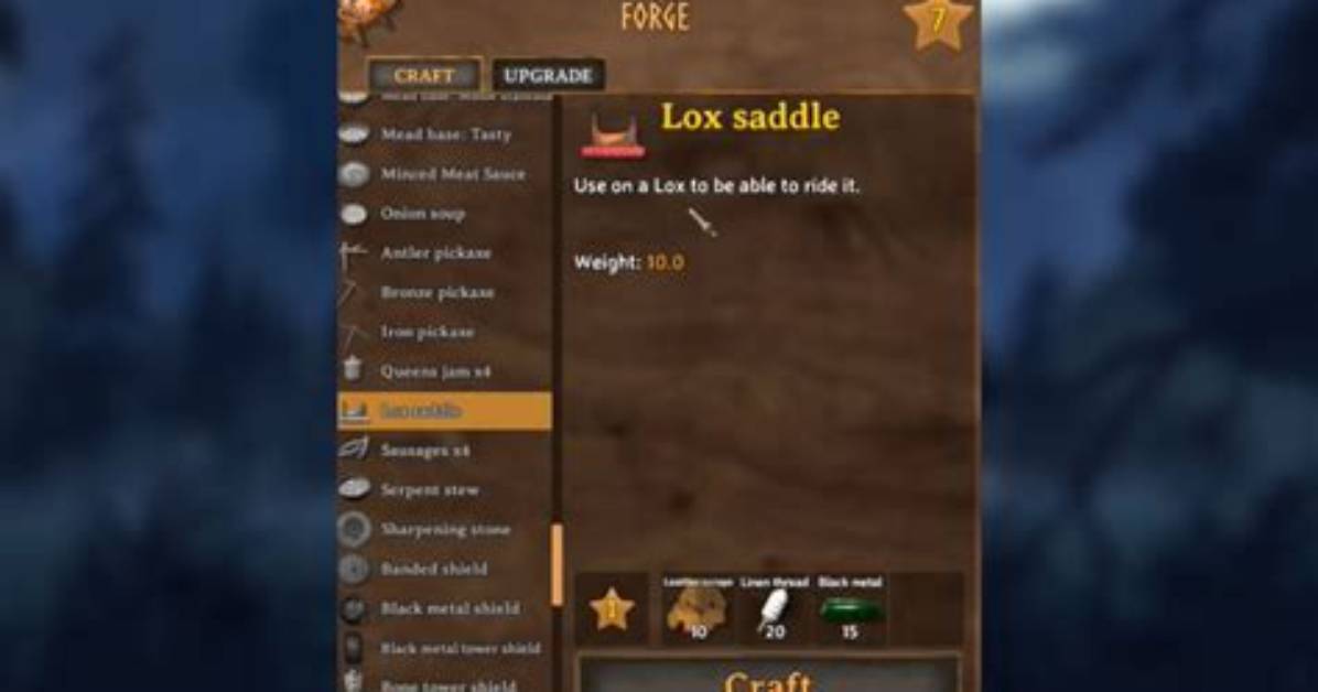 Valheim Lox Accessory: How to Craft and Use Saddle?