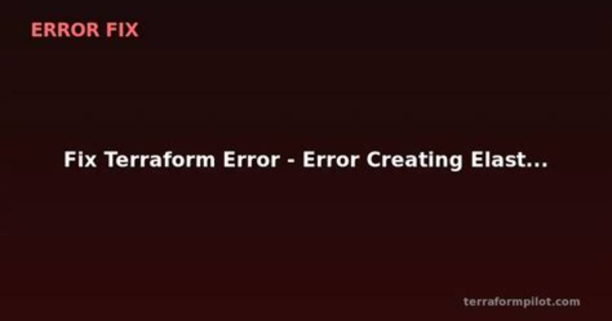"Validation Error" When Trying to Run `Terraform Apply`