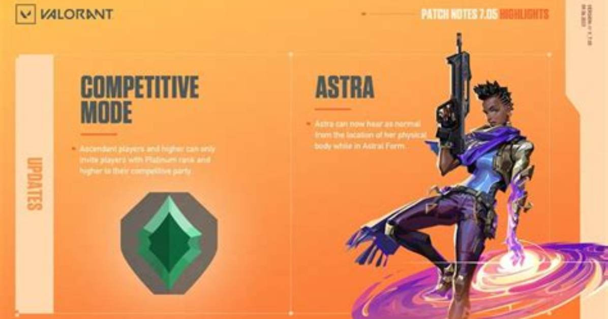 Valorant Patch 7.05 Changes Astra and Competitive Map Rotation, Notes and More
