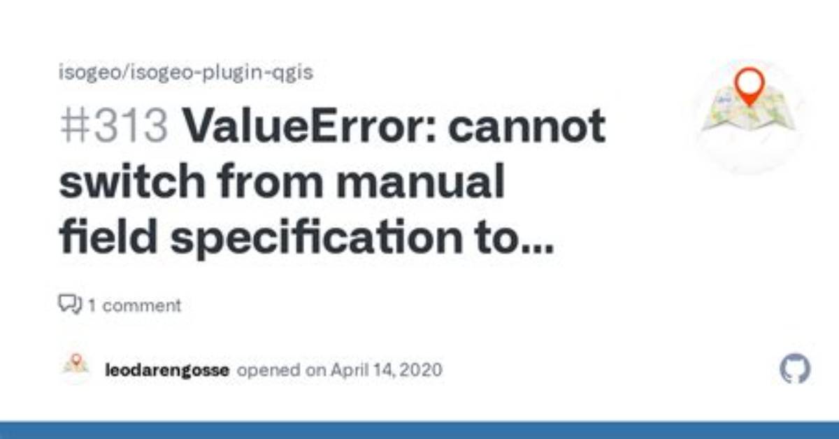 Valueerror: Cannot Switch from Manual Field Specification to Automatic Field Numbering