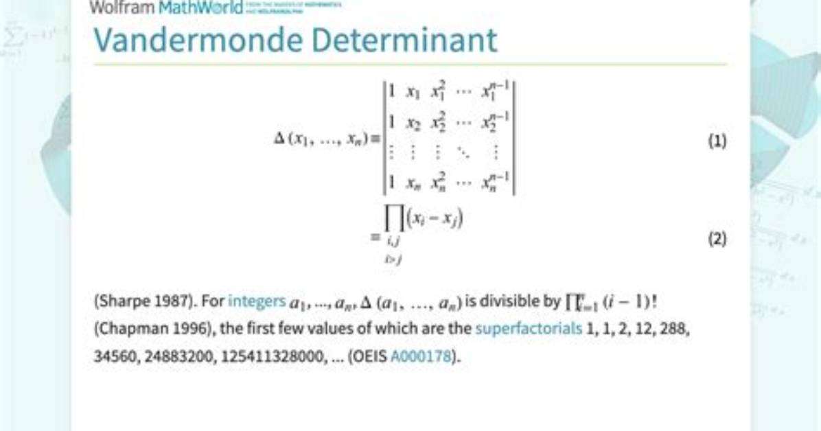 Vandermonde Determinant by Induction