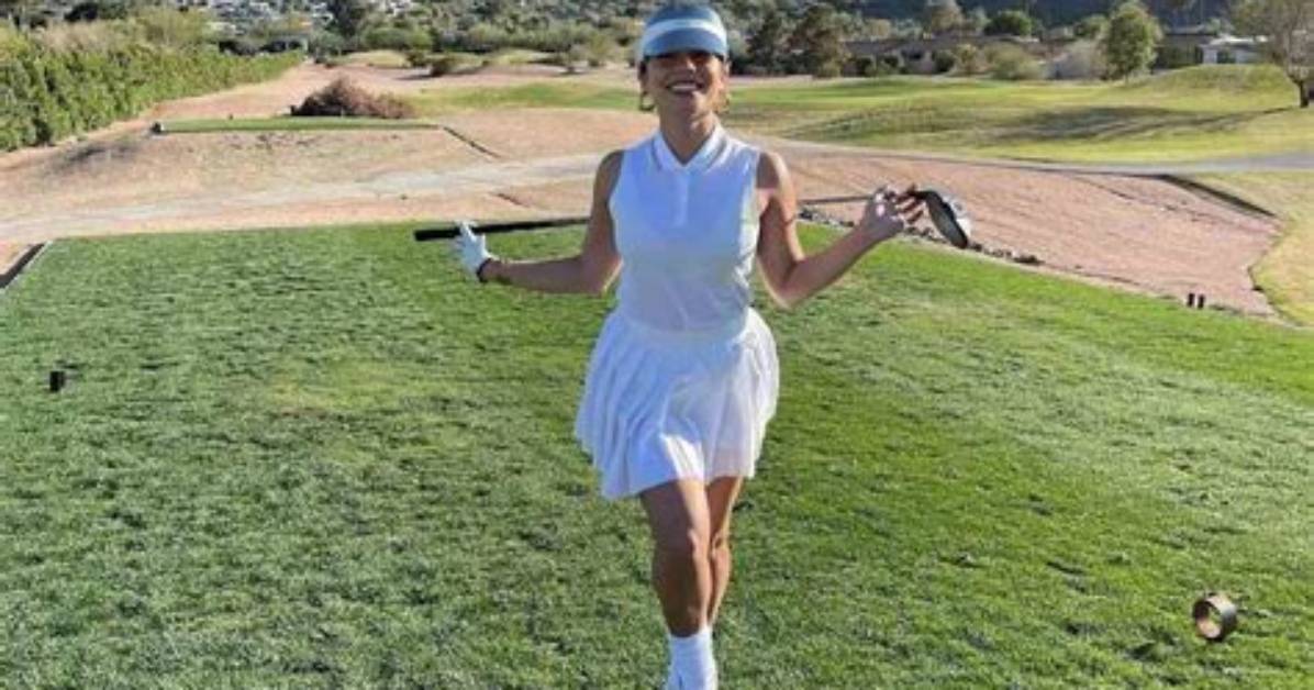 Vanessa Hudgens's Springy, All-White Golf Outfit Just Convinced Us to Book a Tee Time