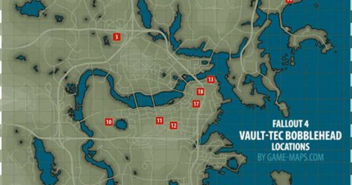 Vault-Tec Bobblehead Locations Map Fallout 4