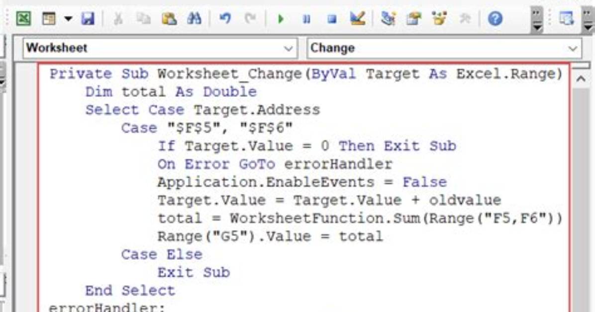 Vba Multiple Target. Address (Or) for the Same Action
