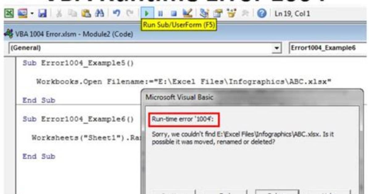 Vba Runtime Error 1004 "Application-Defined or Object-Defined Error" When Selecting Range