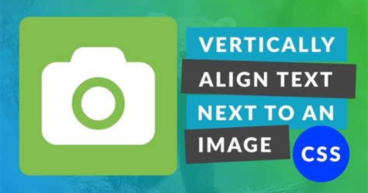Vertically Align Text Next to an Image?