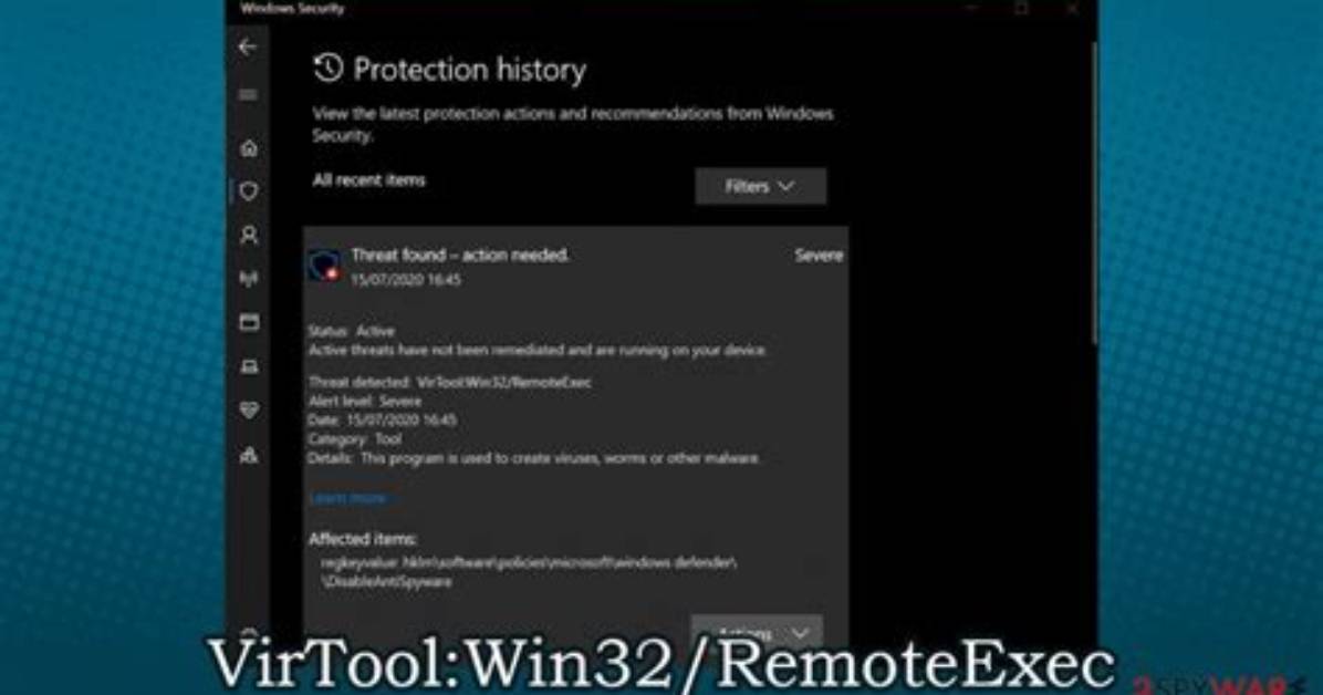 Virtool: Win32/Wovdnut! A