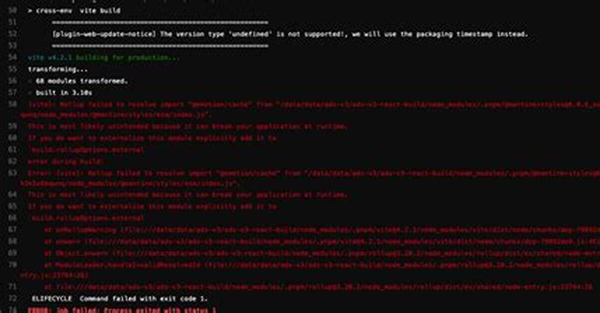Vite "Rollup Failed to Resolve" Build Error