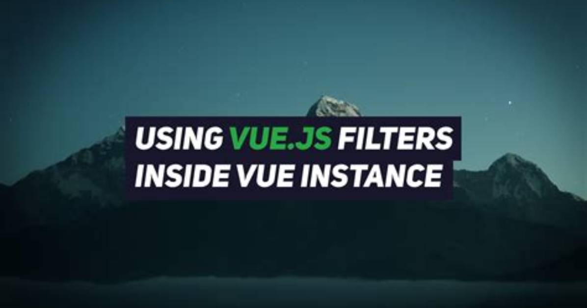 Vue. Js - Use Filter Inside v-For