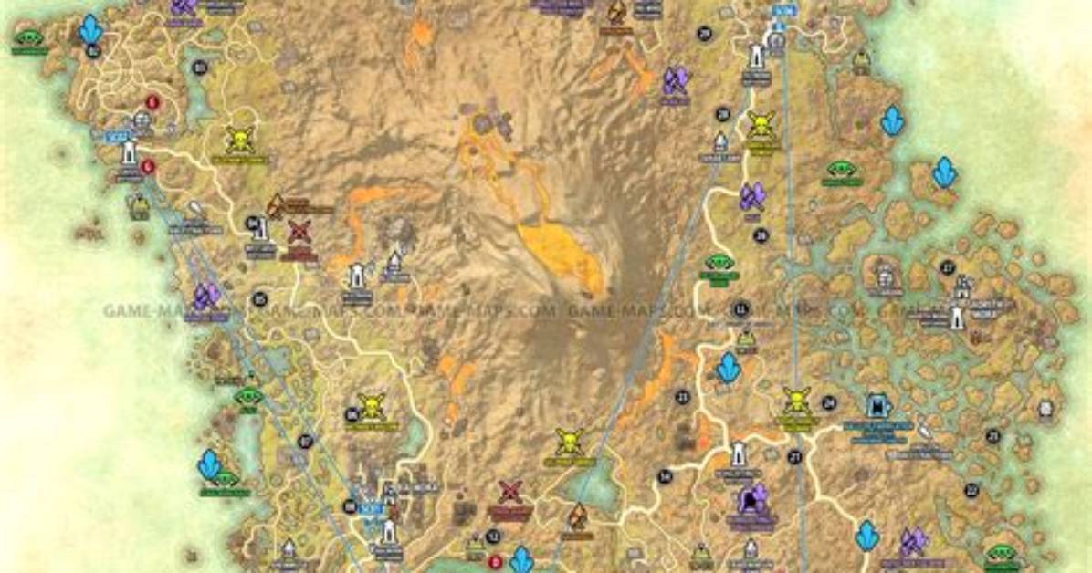 Vvardenfell Map - the Elder Scrolls Online: Morrowind (Eso)