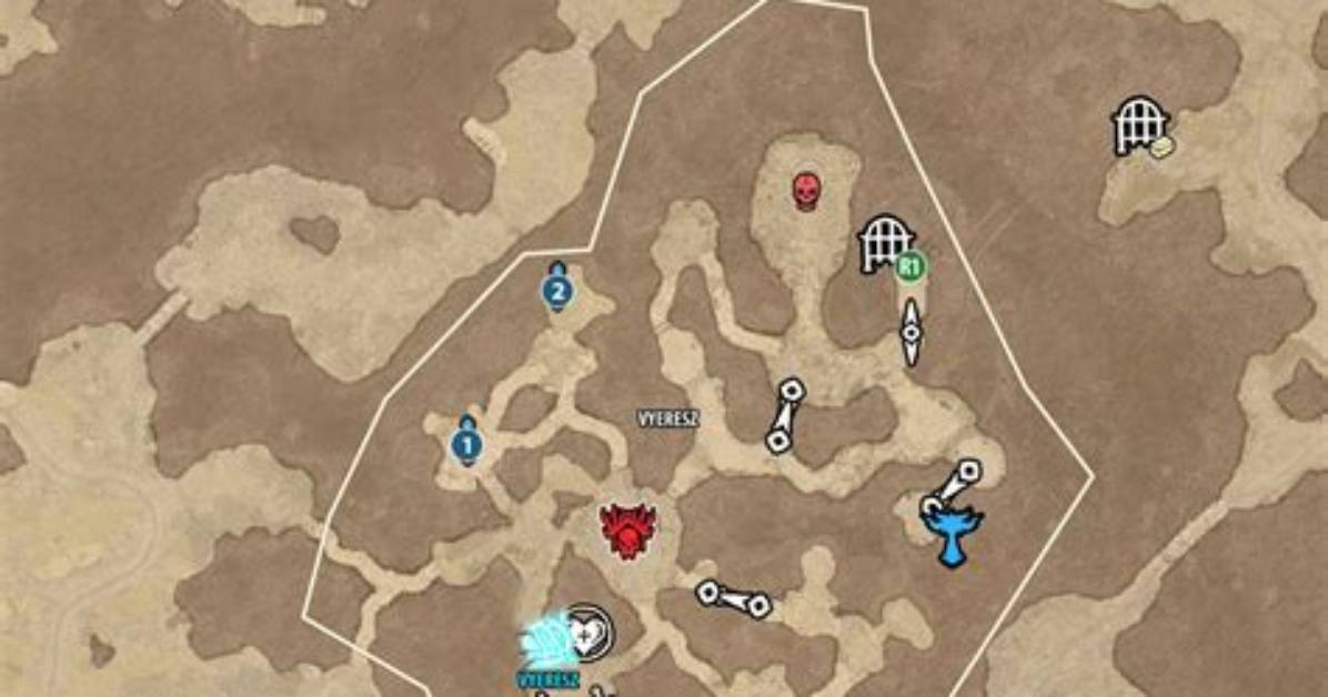 Vyeresz (Stronghold) Map for Diablo 4