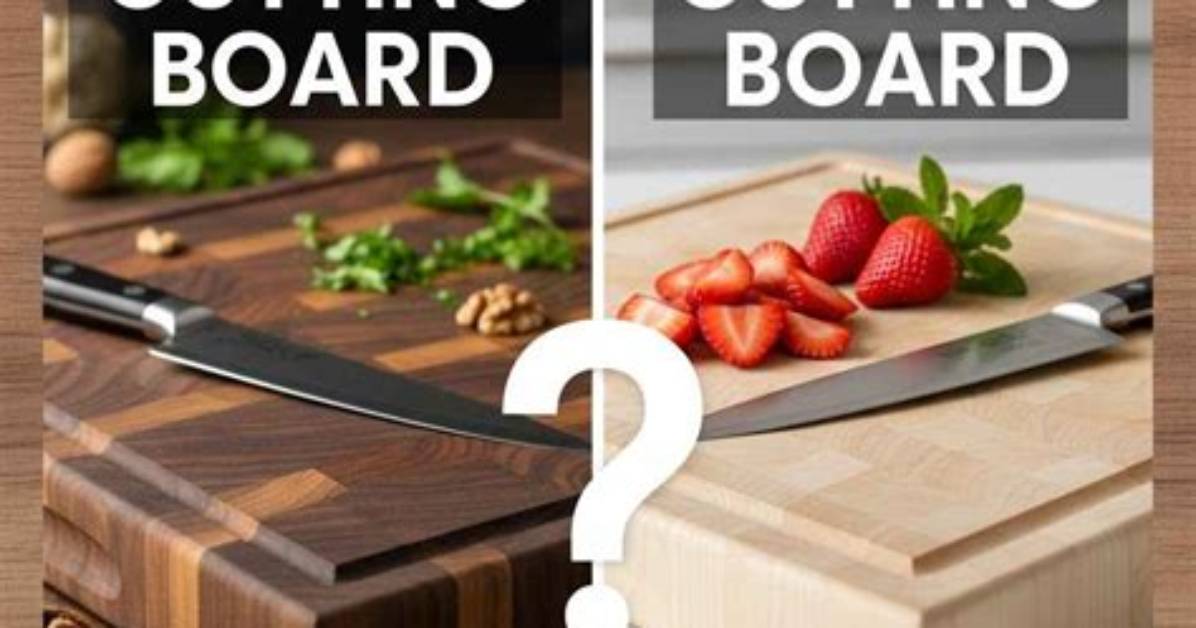 Walnut vs Maple Cutting Board