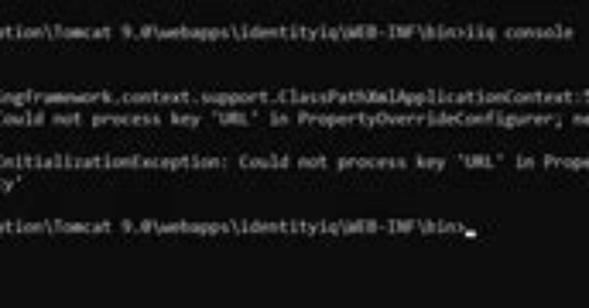 Warning: Exception Encountered During Context Initialization - Cancelling Refresh Attempt