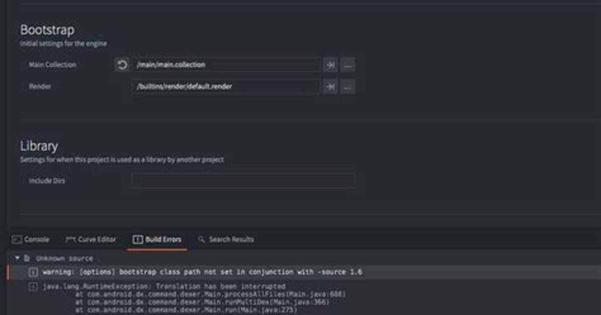 Warning: [Options] Bootstrap Class Path Not Set in Conjunction with -Source 8