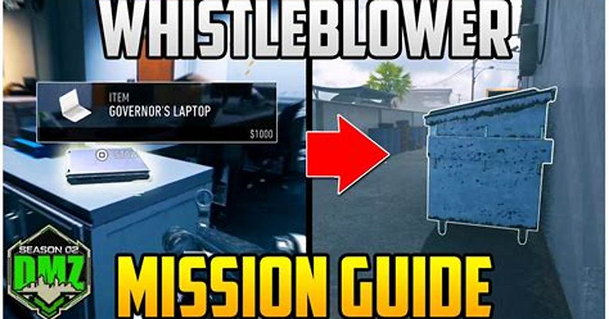 Warzone 2 Dmz: Whistleblower Guide