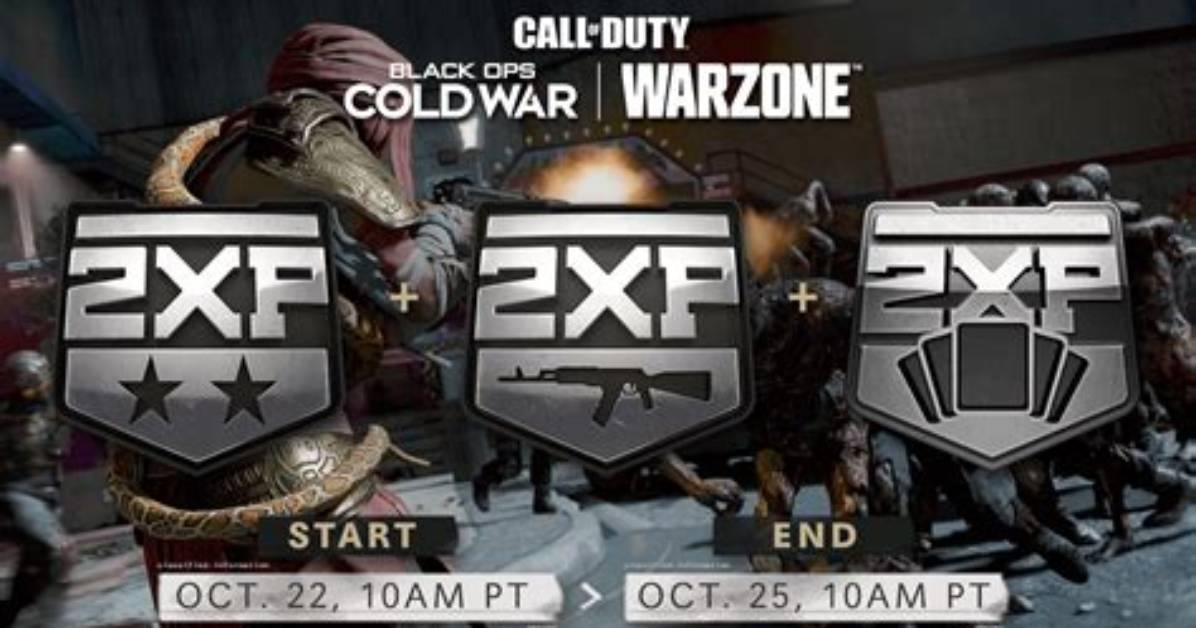 Warzone and Cold War Double Weapon Xp Weekend Start Date and Time