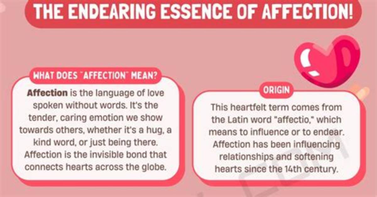 Was Does Affection Mean?