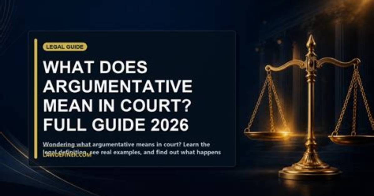Was Does Argumentative Mean?
