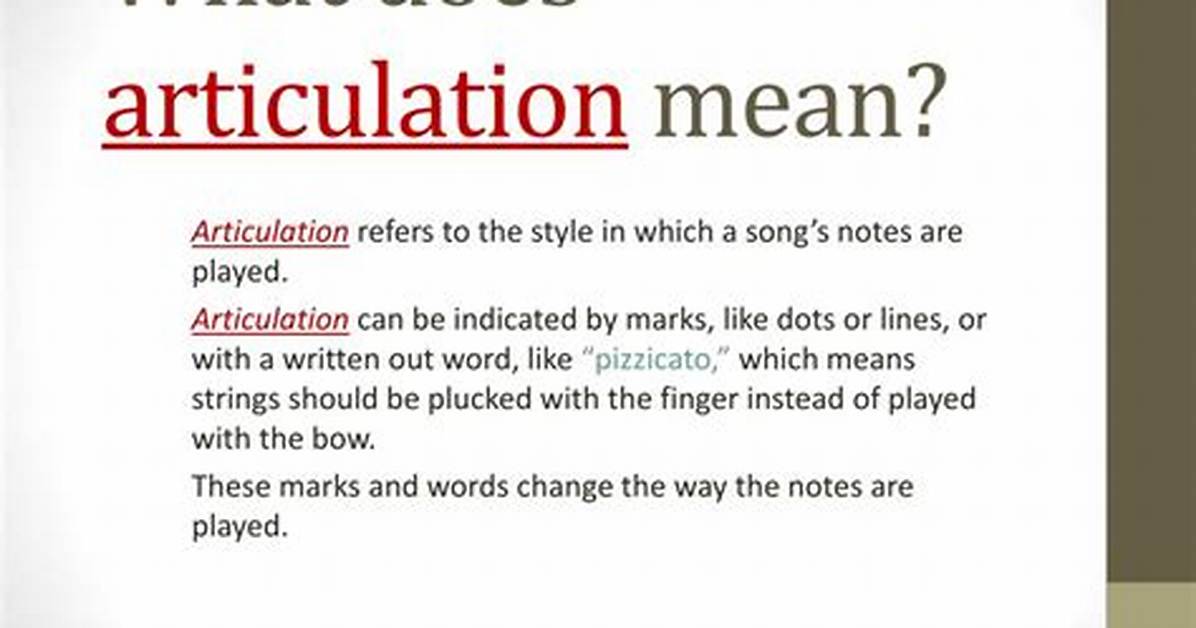 Was Does Articulated Mean?