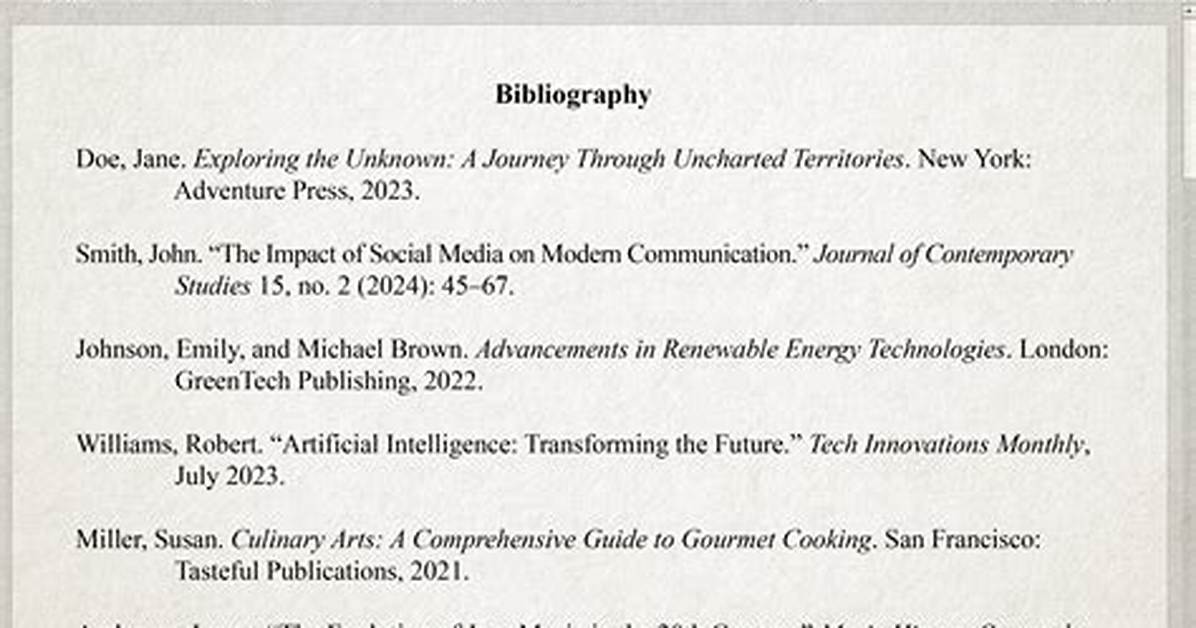 Was Does Bibliography Mean?