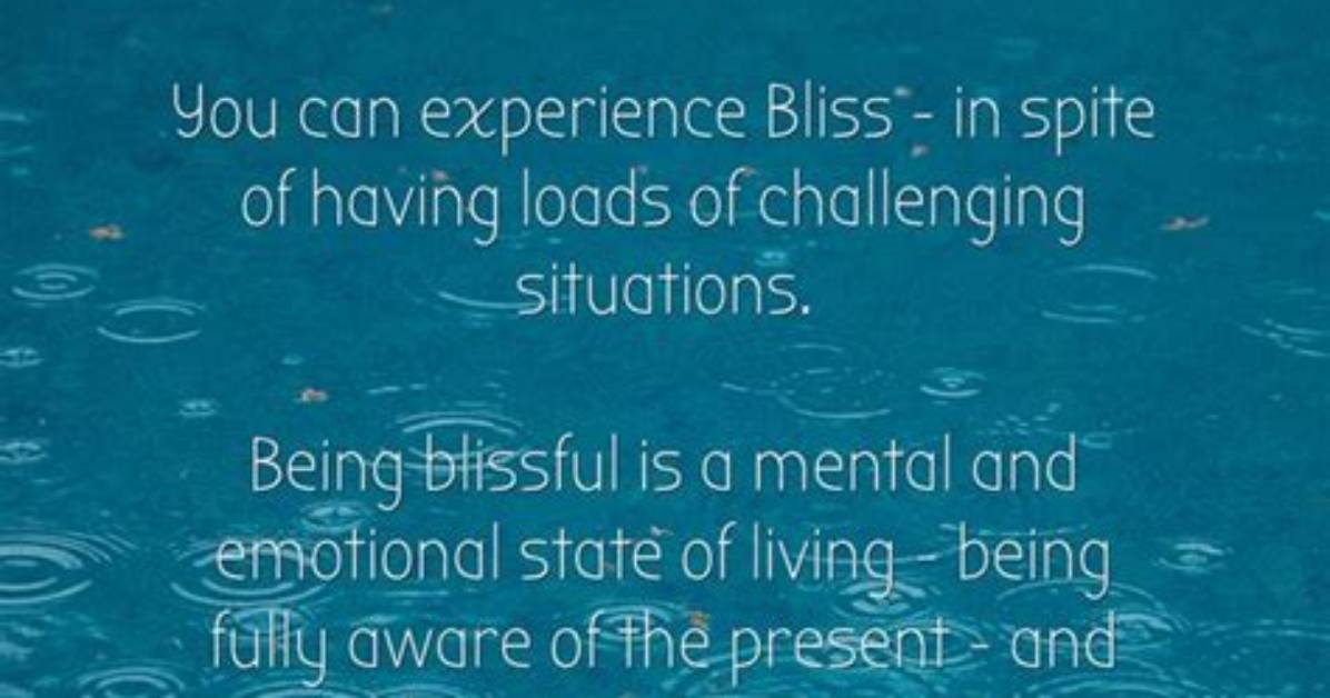 Was Does Blissfully Mean?