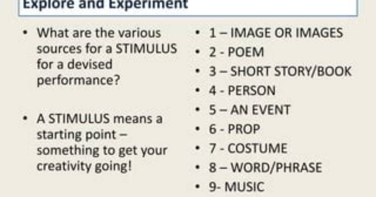Was Does Devising Mean?